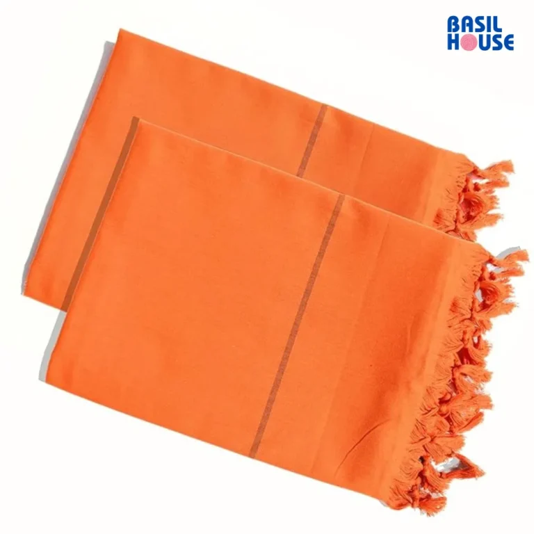 orange towel