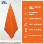 orange towel