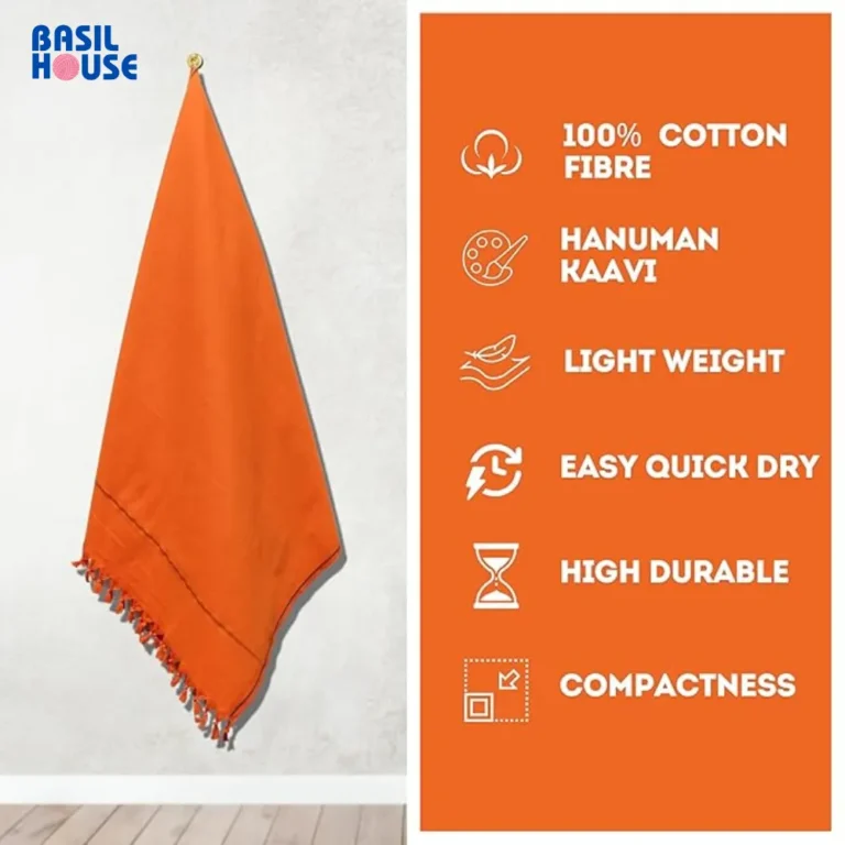 orange towel